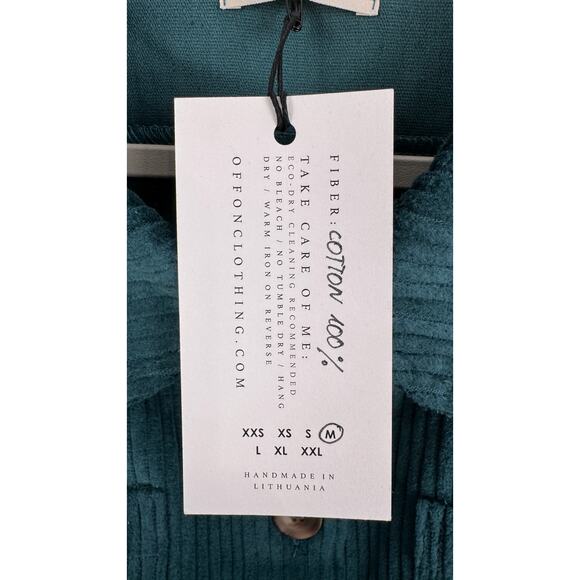 OffOn Clothing Workwear Style Corduroy Jacket Button Front Womens Medium New - Picture 6 of 7